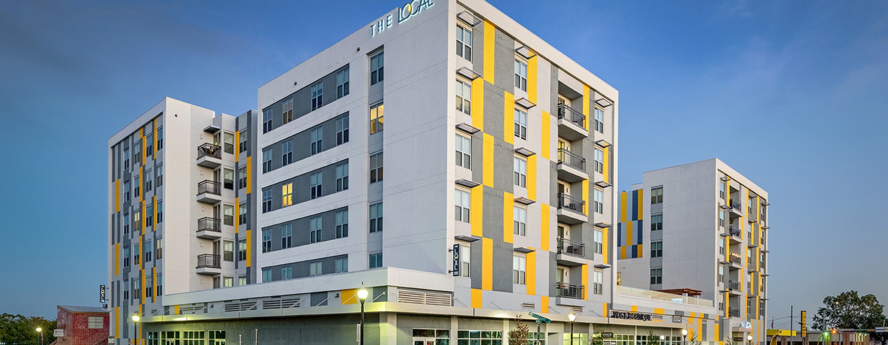 a building with many windows