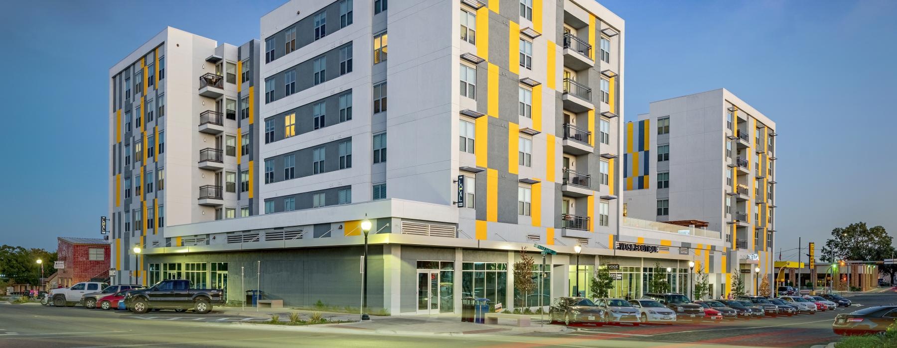 a large building with many windows